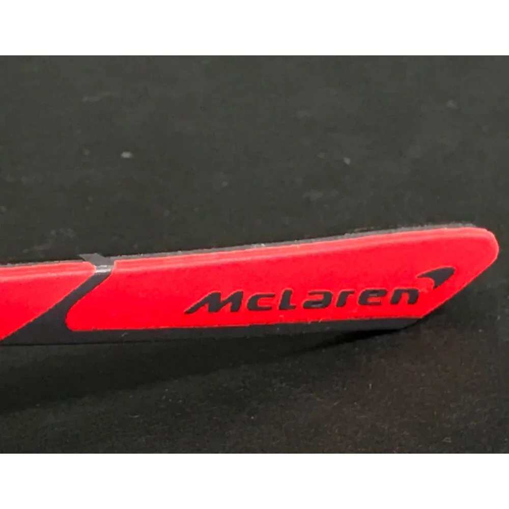 McLaren Eyeglasses Frames ML MS-85O05 C01 Ruthenium Red Rimless 55-17-145